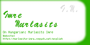 imre murlasits business card